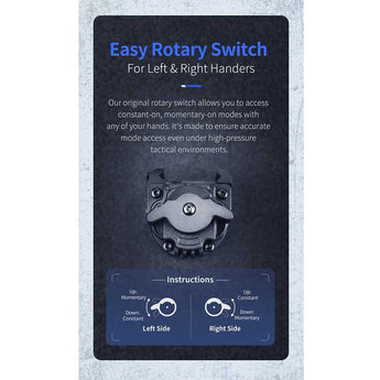 Nextorch WL11 LED Weapon Light - 650 Lumens - Osram P9 - Includes 1 x 16340 with Built-In Charging Port