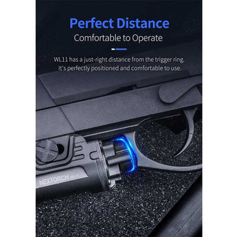Nextorch WL11 LED Weapon Light - 650 Lumens - Osram P9 - Includes 1 x 16340 with Built-In Charging Port