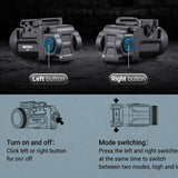 Nextorch WL14 USB-C Rechargeable LED Weapon Light - OSRAM P9 - 500 Lumens - Uses Built-in 250mAh Li-ion Battery Pack