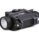 Nextorch WL21 LED Weapon Light with Red, Green, or Infrared Laser - 650 Lumens - Osram P9 - Includes 1 x 16340 with Built-In Charging Port