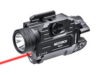 Nextorch WL21 LED Weapon Light with Red, Green, or Infrared Laser - 650 Lumens - Osram P9 - Includes 1 x 16340 with Built-In Charging Port