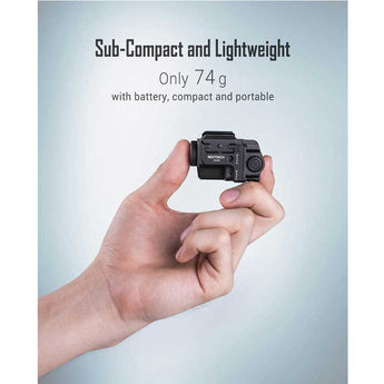 Nextorch WL22 USB-C Rechargeable LED Weapon Light - 650 Lumens - Osram P9 - Includes Built-In Li-ion Battery Pack - With Choice of Red or Green Laser