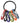 Nite Ize S-Biner KeyRing - Stainless Steel Ring with 6 x Plastic #0 S-Biner Carabiner Clips - Black (KRG-03-01)
