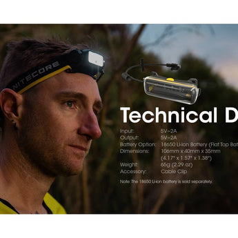 Nitecore 18650 Extension Battery Case Charger and Power Suppy