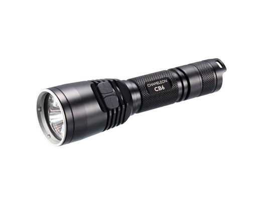Nitecore Chameleon CB6 Blue LED Flashlight Night Hunting Kit with GM02 Weapon Mount, RSW1 Remote Switch, 18650 Battery and Charger -  Fits Picatinny Railed Guns - 440 Lumens