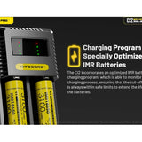 Nitecore Ci2 Dual-Slot USB-C Smart Charger for Li-ion, Ni-Cd and NiMH Batteries
