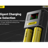Nitecore Ci2 Dual-Slot USB-C Smart Charger for Li-ion, Ni-Cd and NiMH Batteries