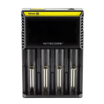 Nitecore Digicharger D4 4-Channel Smart Battery Charger for Li-ion, Ni-Cd, and NiMH Batteries