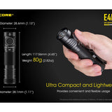 Nitecore E4K Compact EDC Flashlight - 4 x CREE XP-L2 V6 - 4400 Lumens - Uses 1 x USB-C Rechargeable 21700 (Included) or 2 x CR123A or 2 x RCR123