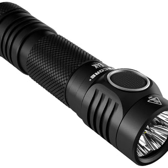 Nitecore E4K Compact EDC Flashlight - 4 x CREE XP-L2 V6 - 4400 Lumens - Uses 1 x USB-C Rechargeable 21700 (Included) or 2 x CR123A or 2 x RCR123