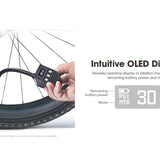 Nitecore EBP10 Mini Portable Electric Pump - 120psi Max - Uses Built-in 11.1V 2.55Wh Li-ion Battery Pack