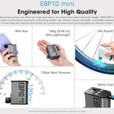 Nitecore EBP10 Mini Portable Electric Pump - 120psi Max - Uses Built-in 11.1V 2.55Wh Li-ion Battery Pack