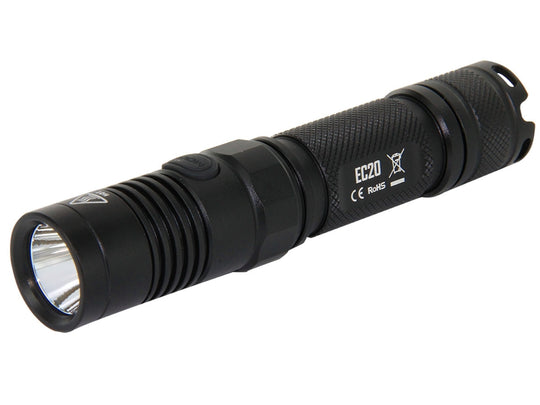 Nitecore Explorer EC20 Flashlight  - CREE XM-L2 (T6) LED - 960 Lumens - Uses 2 x CR123As or 1 x 18650