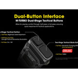 Nitecore EDC23 Saber USB-C Rechargeable LED Flashlight - 2500 Lumens - 2 x NiteLab UHi 25 - Uses Built-in 1500mAh Li-ion Battery Pack