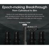 Nitecore EDC27 USB-C Rechargeable LED Flashlight - 3000 Lumens - 2 x Luminus SST-40 - Uses Built-in 3.7V 1700mAh Li-ion Battery Pack