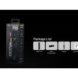 Nitecore EDC27 UHi USB-C Rechargeable LED Flashlight - 3100 Lumens - NiteLab UHi 20 - Uses Built-in 3.7V 1700mAh Li-ion Battery Pack