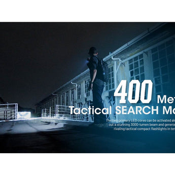 Nitecore EDC29 USB-C Rechargeable LED Flashlight - 6500 Lumens - 2 x NiteLab UHi 20 - Uses Built-in 2500mAh Li-ion Battery Pack