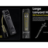 Nitecore EDC29 USB-C Rechargeable LED Flashlight - 6500 Lumens - 2 x NiteLab UHi 20 - Uses Built-in 2500mAh Li-ion Battery Pack