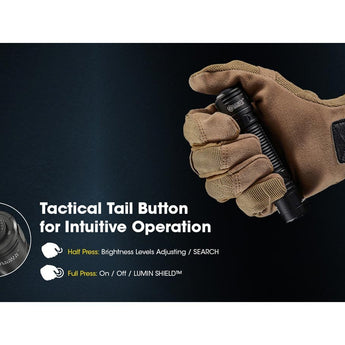 Nitecore EDC31 USB-C Rechargeable LED Flashlight - 3500 Lumens - NiteLab 9-Core UHi 20 - Uses Built-in 3800mAh Li-ion Battery