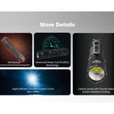 Nitecore EDC31 USB-C Rechargeable LED Flashlight - 3500 Lumens - NiteLab 9-Core UHi 20 - Uses Built-in 3800mAh Li-ion Battery