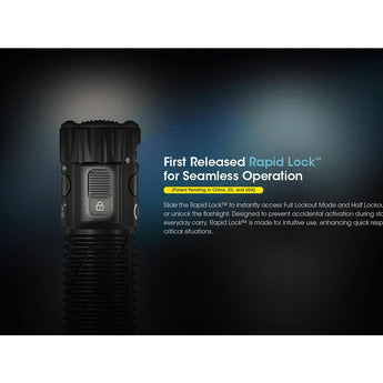 Nitecore EDC33 USB-C rechargeable Tactical LED Flashlight - NiteLab Uhi 20 MAX - 4000 Lumens - Uses Built-in 4000mAh Li-ion Battery Pack