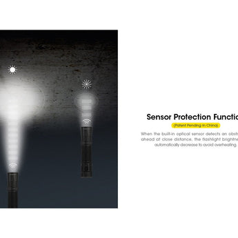 Nitecore EDC33 USB-C rechargeable Tactical LED Flashlight - NiteLab Uhi 20 MAX - 4000 Lumens - Uses Built-in 4000mAh Li-ion Battery Pack