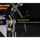 Nitecore FLS360 Rechargeable Field Lighting System and Optional Flight Case Kit - 22000 Lumens - CREE XM-L2 - Uses Built-in 600Wh Li-ion Battery Pack