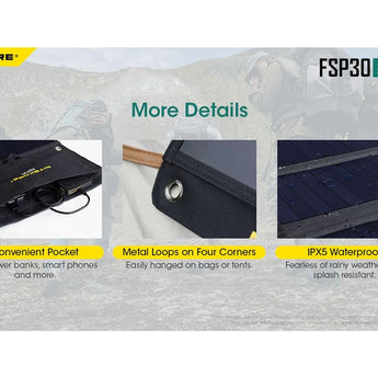 Nitecore FSP-30 30W Folding Solar Panel