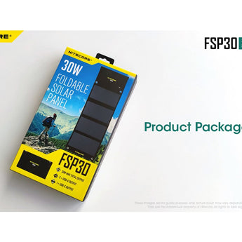 Nitecore FSP-30 30W Folding Solar Panel