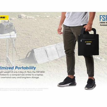 Nitecore FSP100W 100W ETFE Waterproof Foldable Solar Panel