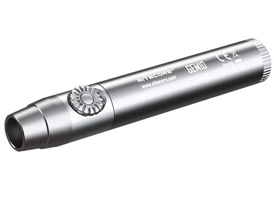 Nitecore GEM 10 Jeweler Light - CREE XP-L HI V3 LED - 800 Lumens - Uses 1 x 18650 or 2 x CR123A