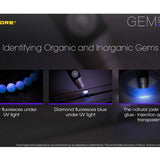 Nitecore GEM 8 Jeweler Light - CREE XP-L HI V3 LED - 500 Lumens - Uses 1 x 18650 or 2 x CR123A