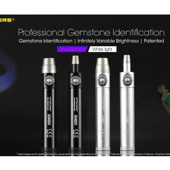 Nitecore GEM 8 Jeweler Light - CREE XP-L HI V3 LED - 500 Lumens - Uses 1 x 18650 or 2 x CR123A