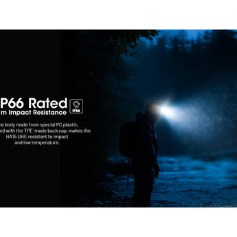 Nitecore HA15-UHE LED Headlamp - 400 Lumens - 6 x NiteLab UHE - Includes 1 x AA