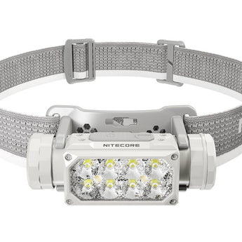 Nitecore HC65-UHE Rechargeable LED Flashlight - NiteLab UHE LED - 2000 Lumens - Uses NL1840HP 4000mAh 18650 Lithium-ion Battery - Black or Grey