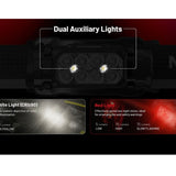 Nitecore HC65-UHE Rechargeable LED Flashlight - NiteLab UHE LED - 2000 Lumens - Uses NL1840HP 4000mAh 18650 Lithium-ion Battery - Black or Grey