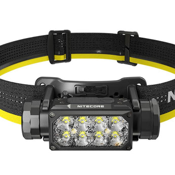 Nitecore HC65-UHE Rechargeable LED Flashlight - NiteLab UHE LED - 2000 Lumens - Uses NL1840HP 4000mAh 18650 Lithium-ion Battery - Black or Grey