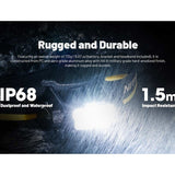 Nitecore HC70 UHE USB-C Rechargeable LED Headlamp - 1600 Lumens - 6 x NiteLab UHE LEDs - Includes 1 x 21700