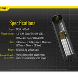 Nitecore Intellicharge F1 Smart Battery Charger for Li-ion, IMR Batteries
