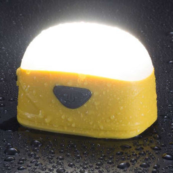 Nitecore LA30 Bi-Fuel Camping Lantern - 8 x CRI LEDs and 3 x Red LEDs - 250 Lumens - Includes Built-In 1800mAh Li-Ion Battery Pack - Yellow