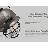 Nitecore LR40 USB-C Rechargeable LED Lantern - 100 Lumens - Uses Built-in 4000mAh Li-ion Battery Pack - in Army Green or White