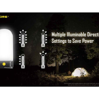 Nitecore LR60 USB-C Rechargeable LED Lantern - 280 Lumens - High CRI - Uses 2 x 21700