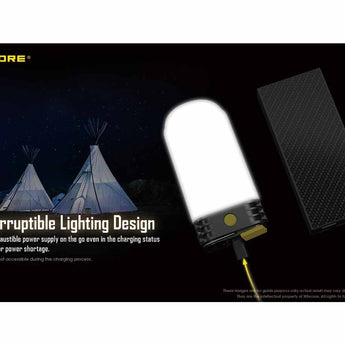 Nitecore LR60 USB-C Rechargeable LED Lantern - 280 Lumens - High CRI - Uses 2 x 21700