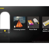 Nitecore LR60 USB-C Rechargeable LED Lantern - 280 Lumens - High CRI - Uses 2 x 21700