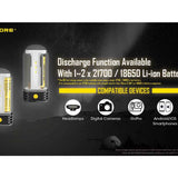 Nitecore LR60 USB-C Rechargeable LED Lantern - 280 Lumens - High CRI - Uses 2 x 21700