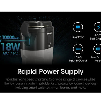 Nitecore LR70 USB-C Rechargeable LED Flashlight - 3000 Lumens - Luminus SST40 - Uses Built-in Li-ion Battery Pack