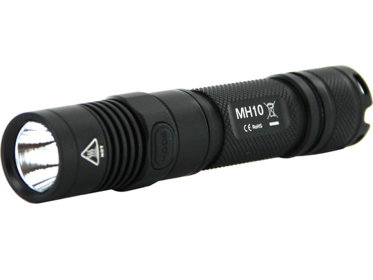 Nitecore Multitask Hybrid MH10 USB Rechargeable Flashlight - CREE XM-L2 U2 LED - 1000 Lumens - Uses 1 x 18650 (Included) or 2 x CR123As