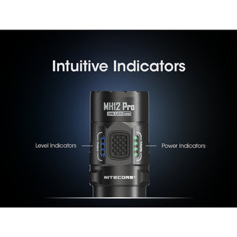 Nitecore MH12 Pro USB-C Rechargeable LED Flashlight - 3300 Lumens - Uhi 40 LED - Includes 1 x 21700