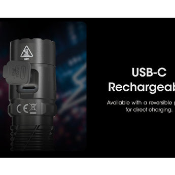 Nitecore MH12 Pro USB-C Rechargeable LED Flashlight - 3300 Lumens - Uhi 40 LED - Includes 1 x 21700