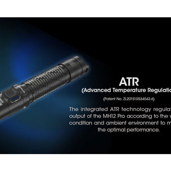 Nitecore MH12 Pro USB-C Rechargeable LED Flashlight - 3300 Lumens - Uhi 40 LED - Includes 1 x 21700